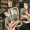 Phone Case: 2D Flat Samsung Galaxy A34 A35 M05 M06 S20 S22 S21 FE Plus 5G Layered Protective Case, Floating by the Seaside, Christmas and Halloween Gi