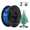 Silk Multi-color PLA 3D Printing Filament, 200g/250g, for All FDM Printers.