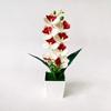 Mehrblütige Künstliche Orchidee Topfpflanzen Phalaenopsis Bonsai Wohnzimmer Ornamente