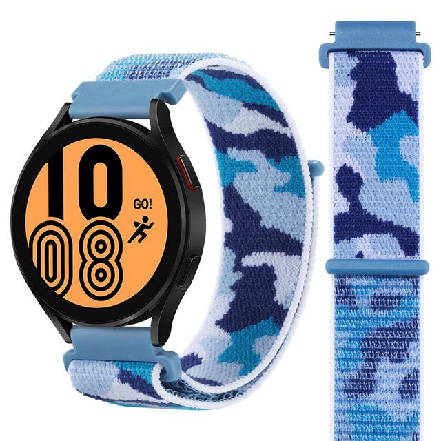 20mm 22mm Nylon Loop Strap For Huawei Watch 4/3/GT5-4-3-2 Pro 46mm Camouflage Bracelet Belt Amazfit Active 2/Balance/GTR Correa