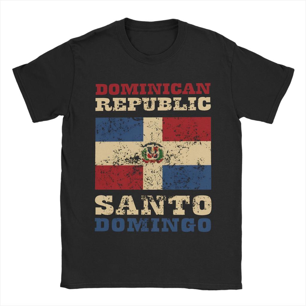 La Republica Dominicana EST 1844 Dominican  Graphic T Shirt Unisex Women  Cotton  Tee Shirt Clothing