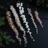 Christmas Tree Pendants Glitter Transparent Acrylic Beads Drop Pendant Petal Beading Ornaments Home Xmas Party DIY Decoration