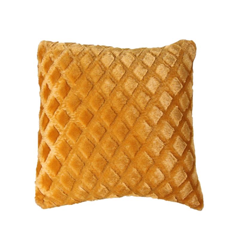 1Pc Plush Thick Lattice Pattern Sofa Pillowcase Soft Cushion Covers 43x43CM Couch Pillow