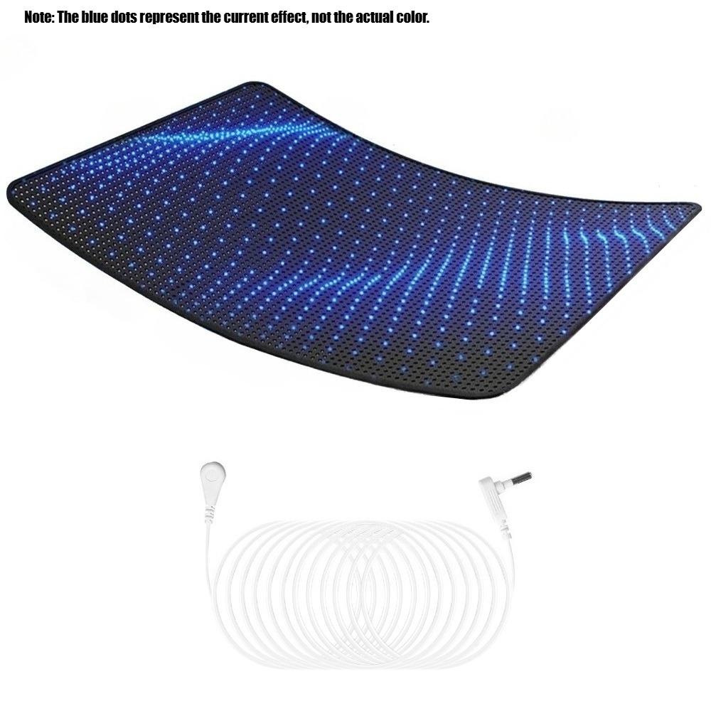 Grounding Mat for Bed Sleep Grounded Pad Anti-Slip PU Leather Grounded Mat with Grounding Cord Anti-Static Mat Ground Mattress