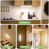 3 Color Tempers Dimmable Under Cabinet Lights Wireless[2 Pack], Rechargeable LED Motion Sensor Lighting Indoor, Magnetic Closet Lights (Silver-2