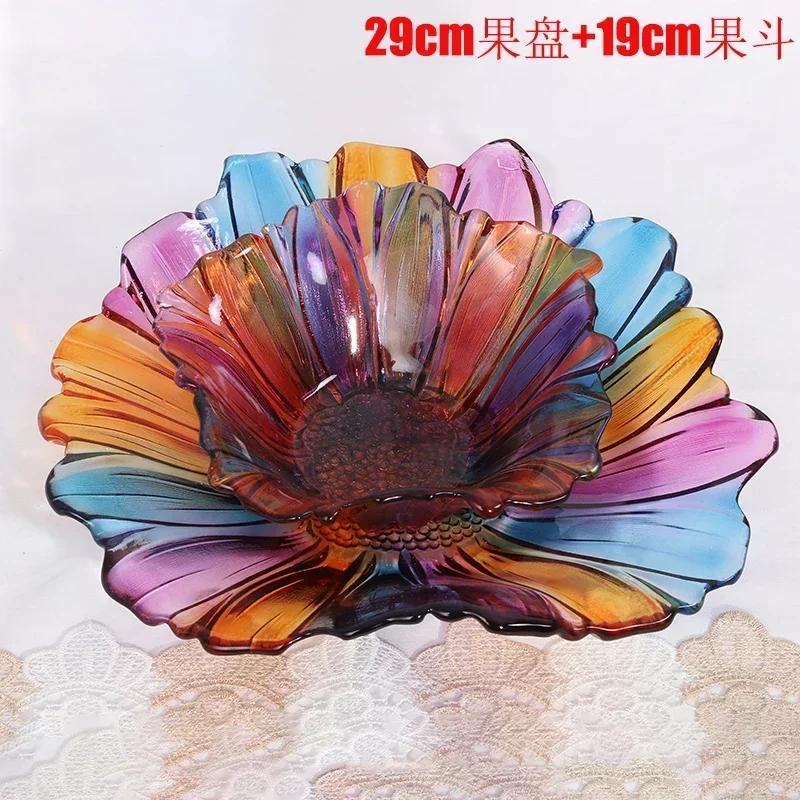 Neuer Eingang Kristall Obstschale, Europäisches Modernes Geschirrset, Kreatives Wohnzimmer Snack Tablett, Stilvolle Heimdekoration 114