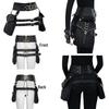 Gearduke Women's Steam Punk Pu Leather Waist Bag With Vintage Phone Holder Trendy Cross-border Fashion