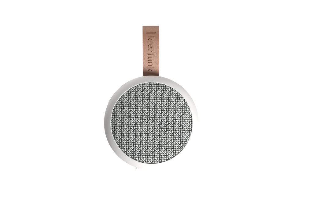 KREAFUNK aGO II FABRIC Wireless Portable Speaker Charging IPX5 Level Waterproof Design White White Bluetooth5.1 Type-C