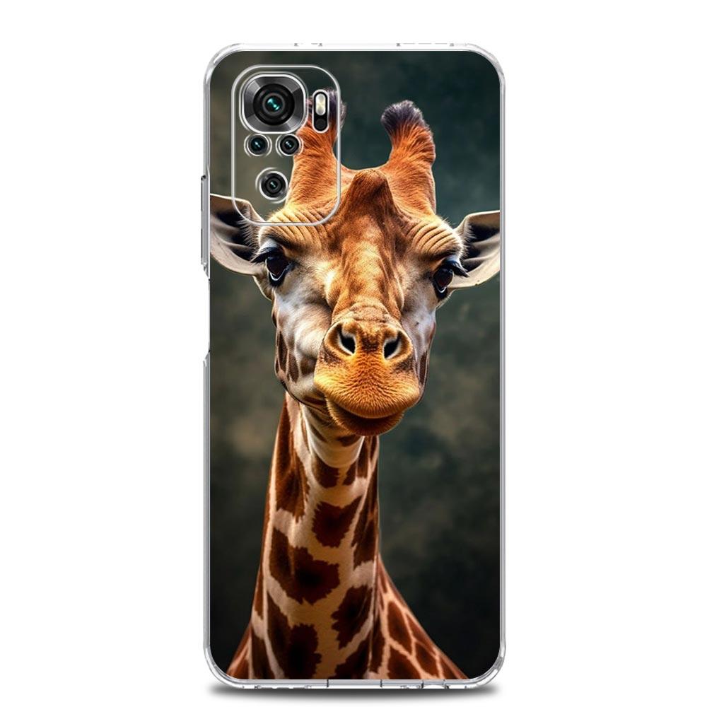 giraffe illustration Soft TPU Phone Case For Xiaomi Redmi Note 15 14 13 12 4G 10 11 Pro Plus 5G 14C 13C 12C 10C 9A Cover