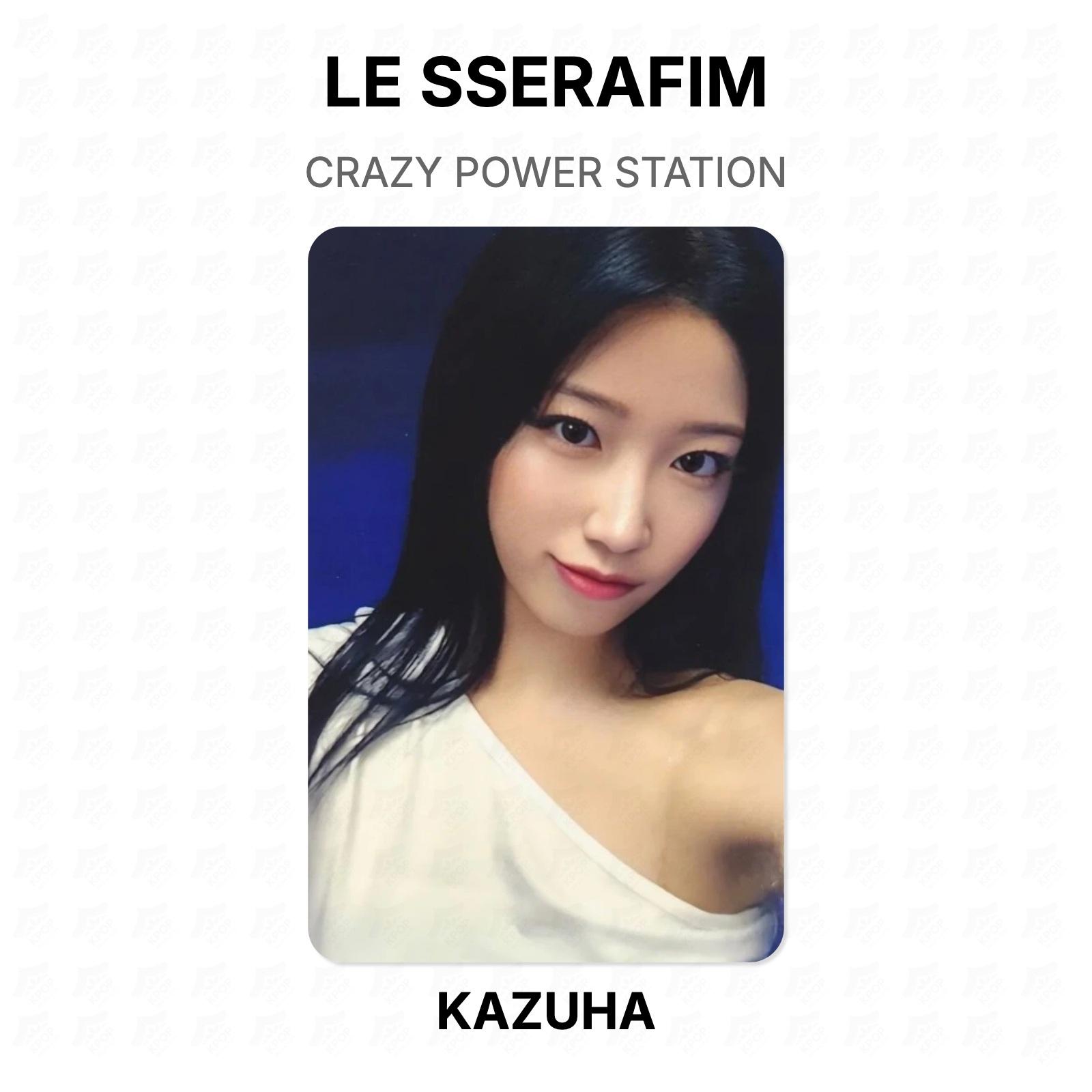 LE SSERAFIM CRAZY POWER STATION Official Photocard KAZUHA