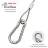 Acrylic Hanging Wire with Buckle Lock for Advertising Boards and Lamps
