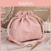 Classic Portable Drawstring Makeup Bag With Waterproof Pu Material For Daily Use