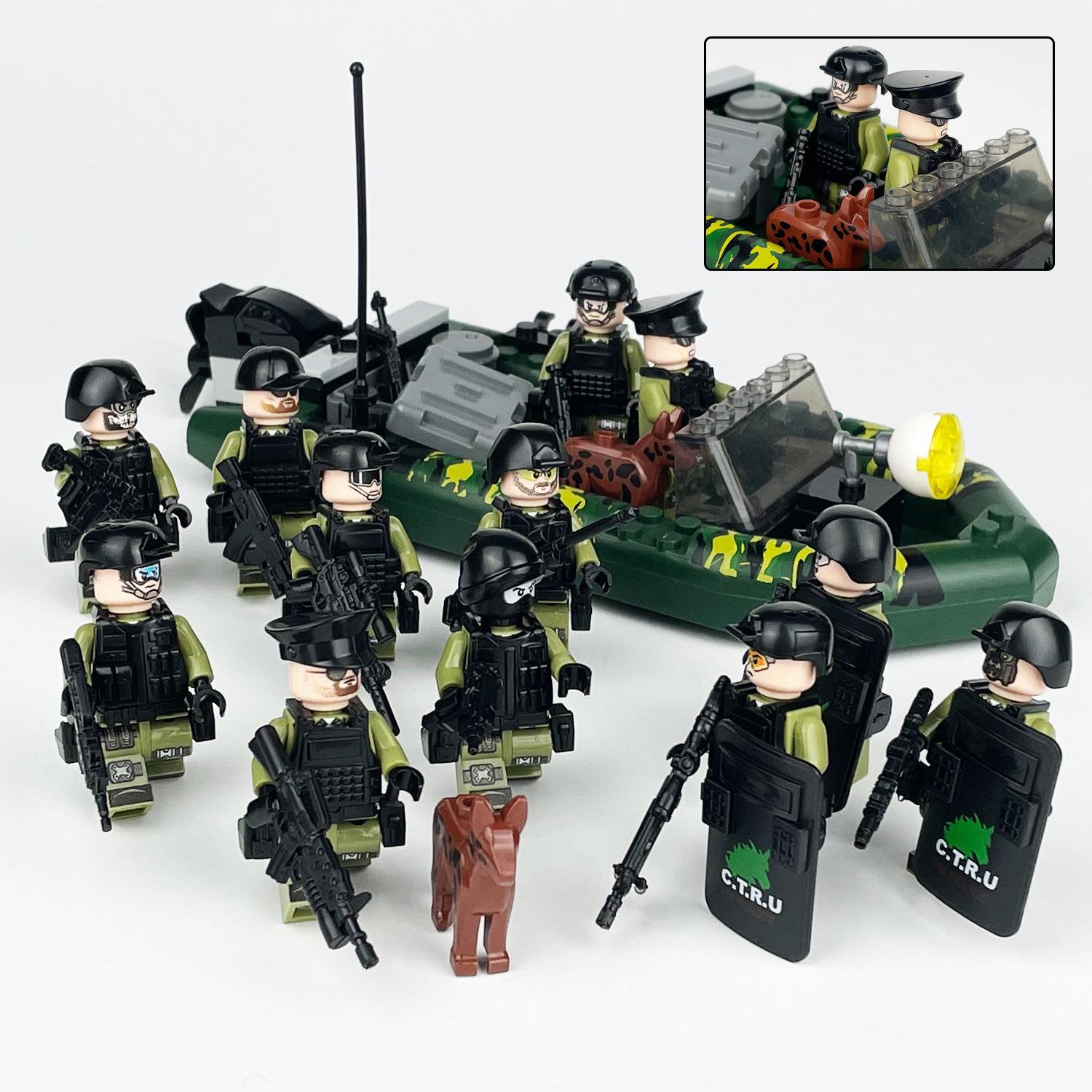 

Антитеррористический военный специальный полицейский персонал, морской патрульный катер спецназа, набор