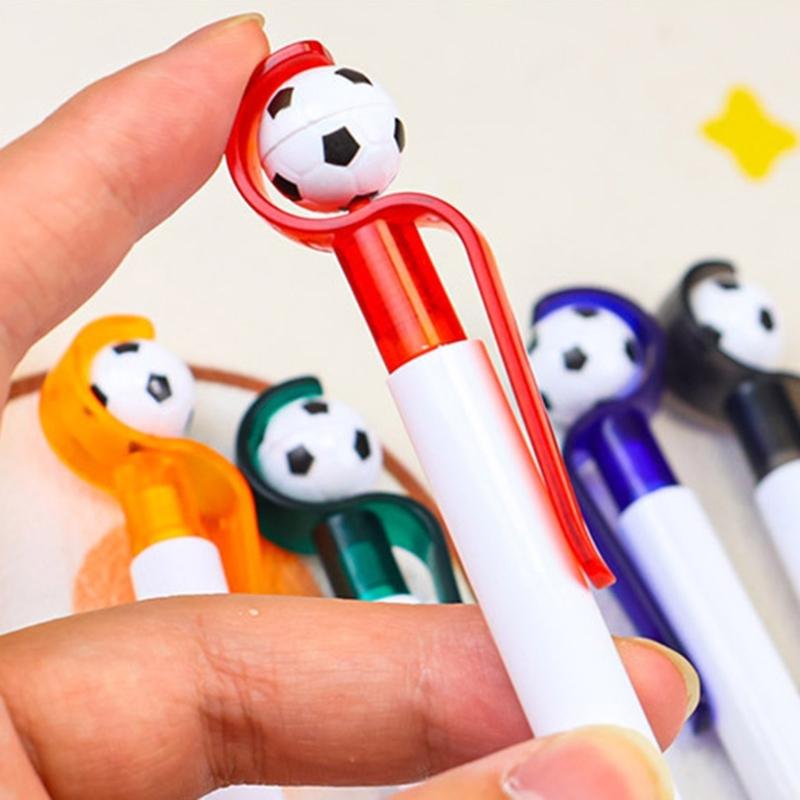 12Pcs Football Ballpoint Pen 1.0MM Retractable Ballpoint Pen Soccer Pen Refillable Signing Pen for Writing Journaling