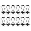 12x Shower Curtain Hooks Rings Hangers Convenient Accessories Easy To Use Stainless Steel
