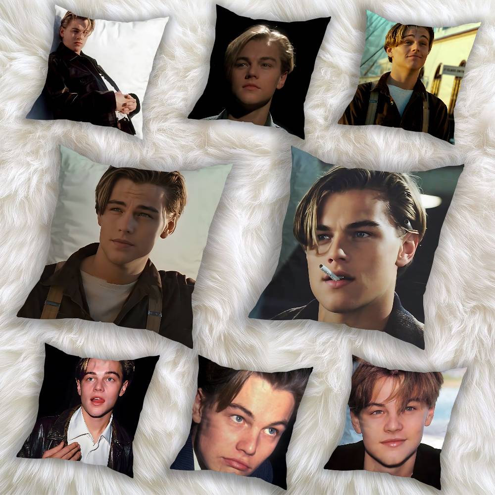 L-Leonardo D-Dicaprio YoungS Pillow Case Sofa Living Room Bedroom Headboard Backrest Cushion Square Cushion Nap Time