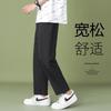Solid color casual pants men's spring and summer new trend ins loose straight pants student comfortable drape pants