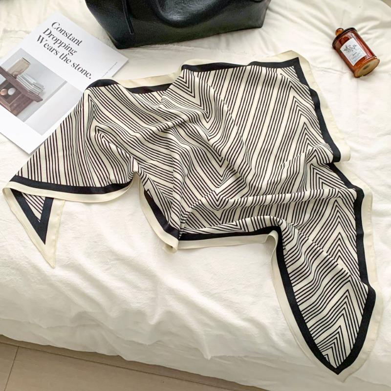 Cashew flower silk scarf new trend bag headscarf headband neck protector scarf scarf small shawl triangle scarf fart curtain