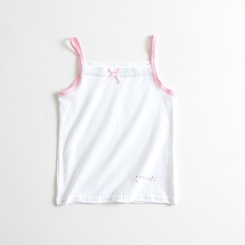 

Children s Pure Cotton Sleeveless Summer Vest - Girls Camisole Printed Top 110 cm