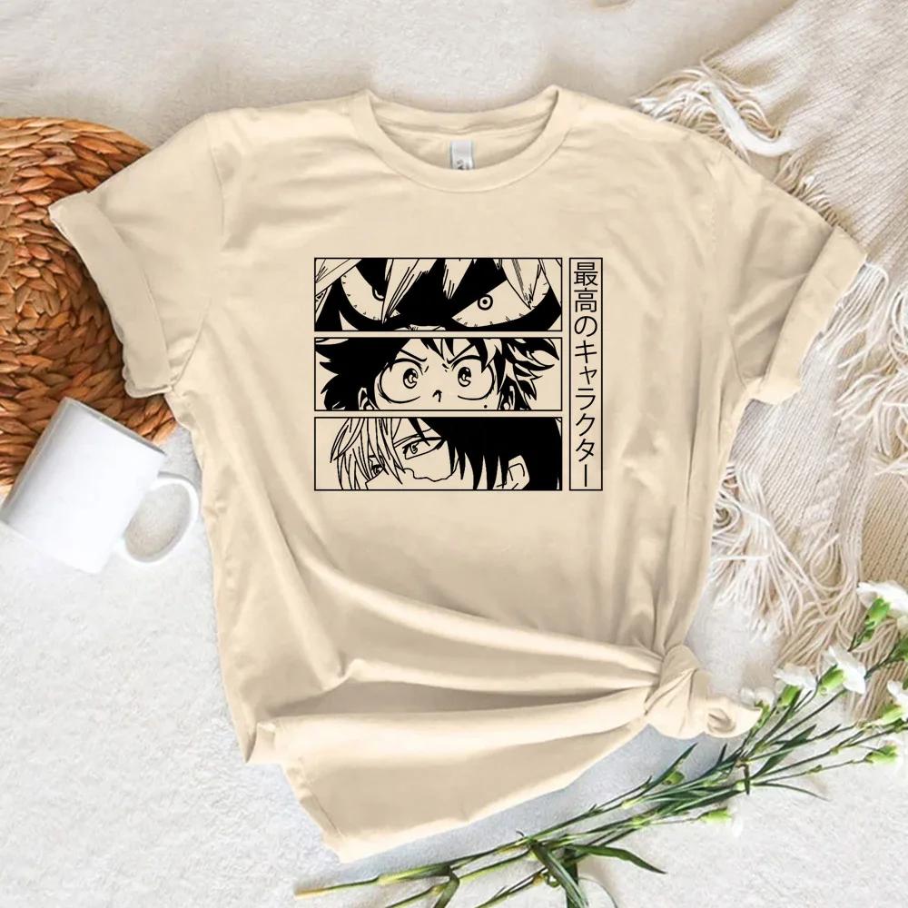 Bakugou My Hero Academia Comic Female T Shirt Women Manga T-shirts Woman Tshirt