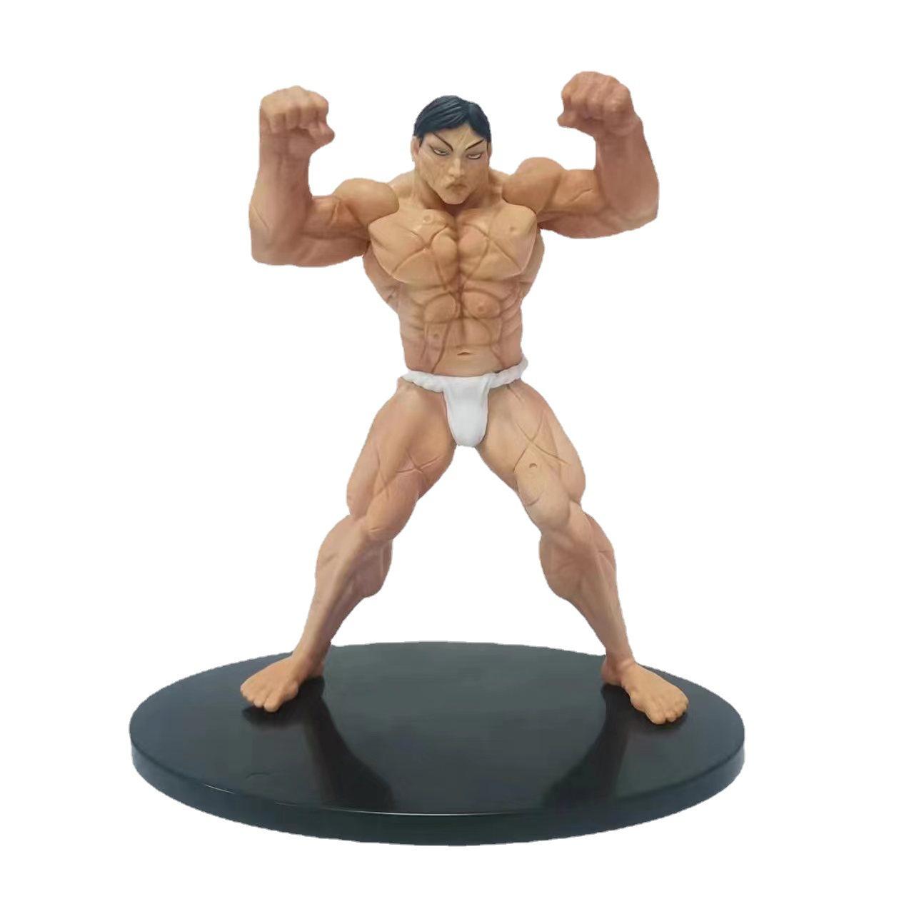 

Anime Figure Hanma baki Hanma Yujiro Hanayama Kaoru Figure Hanma Baki Fighting Action Figures Doll PVC Model Statue Gift 15-22cm 15-22cm