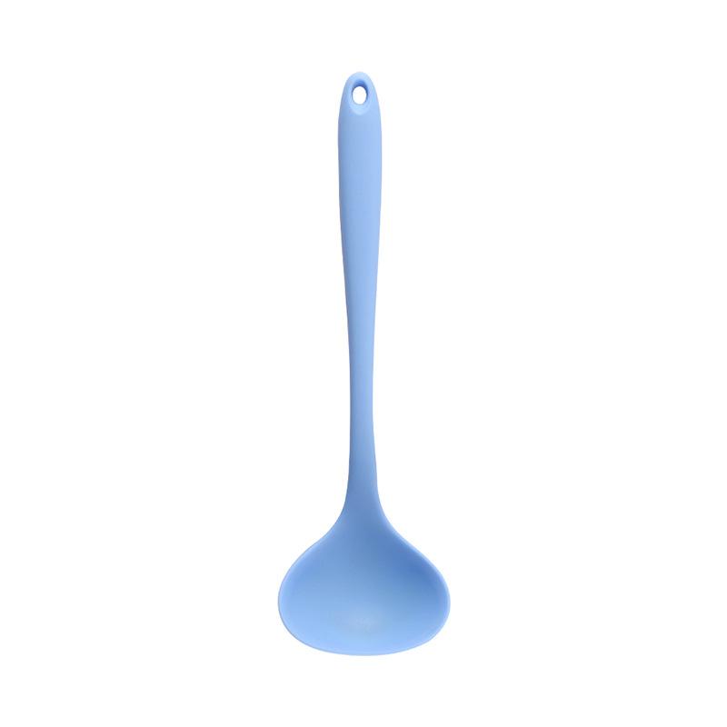 Long Handle Silicone Soup Spoon Large Ramen Noodles Tablespoons Pot Porridge Ladle Scoop Kawaii Japanese Kitchen Utensils