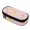 Pencil Bag 300D Polyester Organized Storage Easy Open Zipper with Main Compartment Mesh Pocket and Pen Slots for Daily School Use