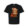 Unisex Christmas T Shirt With Cute Teddy Bear Santa Hat Holding Merry Christmas