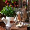 6/12 Stück Süßer Engel Glas Kristall Hängender Teelicht Kerzenhalter für Weihnachten Thanksgiving Party Tisch Luftpflanzen