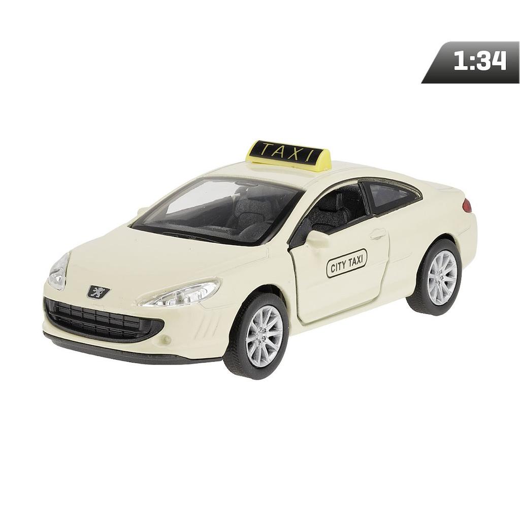 Modell 1:34, Peugeot Coupe 407 TAXI, cremeweiß