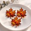 Indoor Autumn Party Supplies Acrylic Maple Leaf Suncatcher for Home Decor Stained Glass Decorative Leaves Style Window Hanging Ornament Thanksgiving