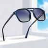 New American toad glasses acetic acid plate polarized sunglasses classic large frame double beam male pilot sunglasses