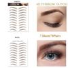 7Sheets/77Pairs 4D Hair-Like Eyebrow Tattoo Stickers Waterproof Natural Fake Eyebrow Stickers,Long Lasting Eyebrow Grooming Shaping Perfect for Women