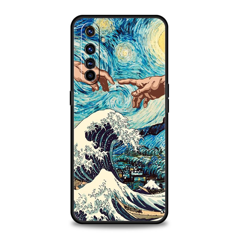 

Золотой Great Wave Kanagawa Surf для Realme GT Neo 2 3 Чехол Realme 9 8 5G 7 6 GT2 Pro Plus 9i 8i C21Y C21 C3 C11 C25 C35 Чехол Realme 6