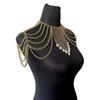 Multi-layer Women Shoulder Chain Gold/Silver Shoulder Body Chain  Events