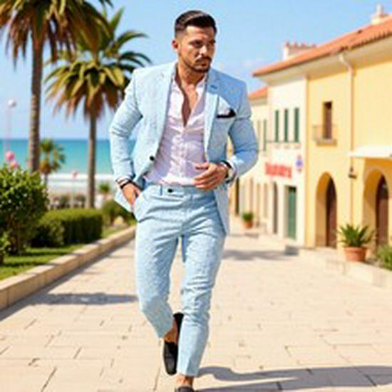 Men's Slim Fit Three-Piece Suit for Wedding, Groom, Business, or Banquet