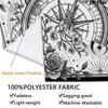 Compass Wall Tapestry Aesthetic Wall Hanging Printed Fabric Blanket Decorative Tapestries for Bedroom Living Room Home Decor