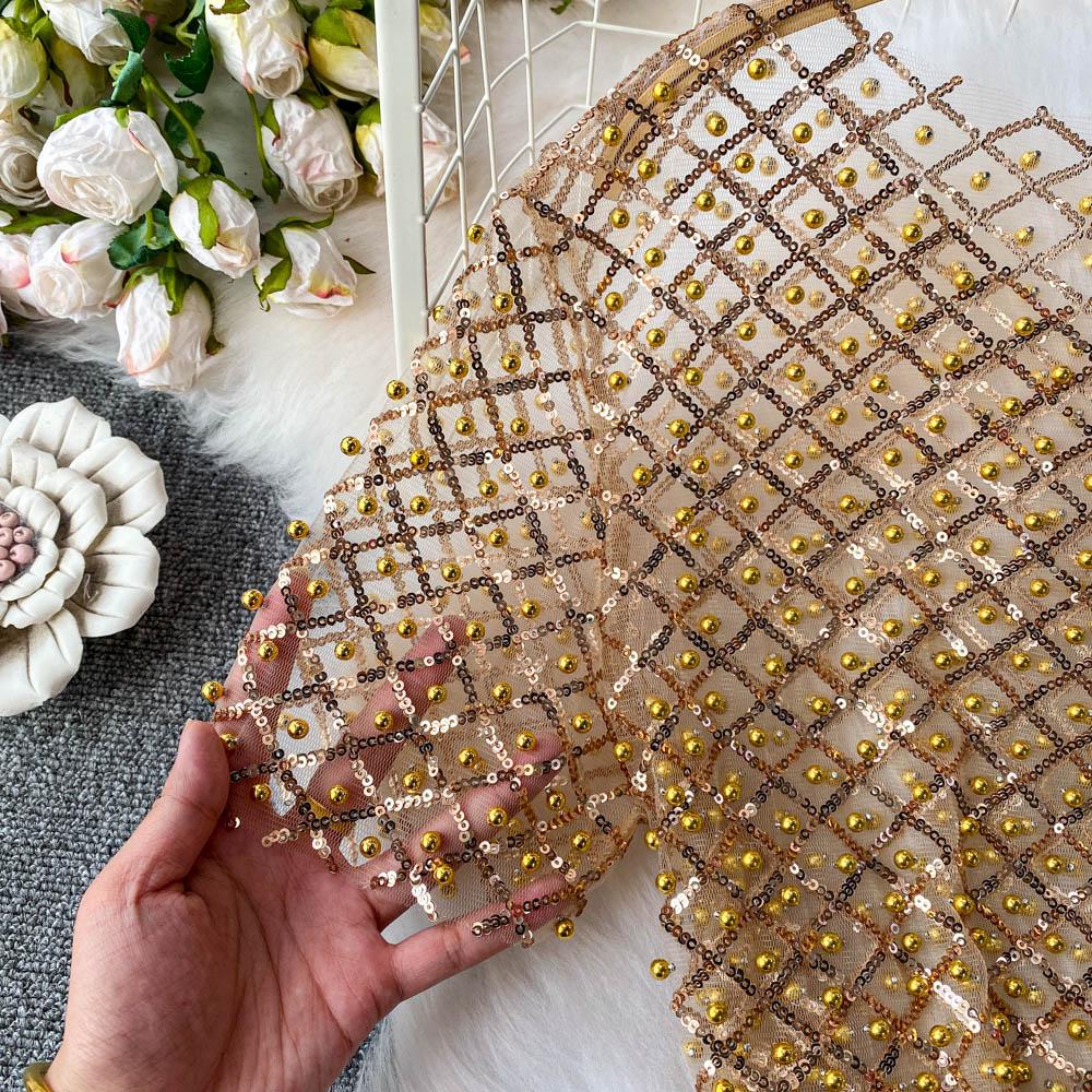 Chic Vintage Hollow Out Sequin Backless Elegant Fashion Sexy Shirt High Street T Shirt Summer Women Blouse Women