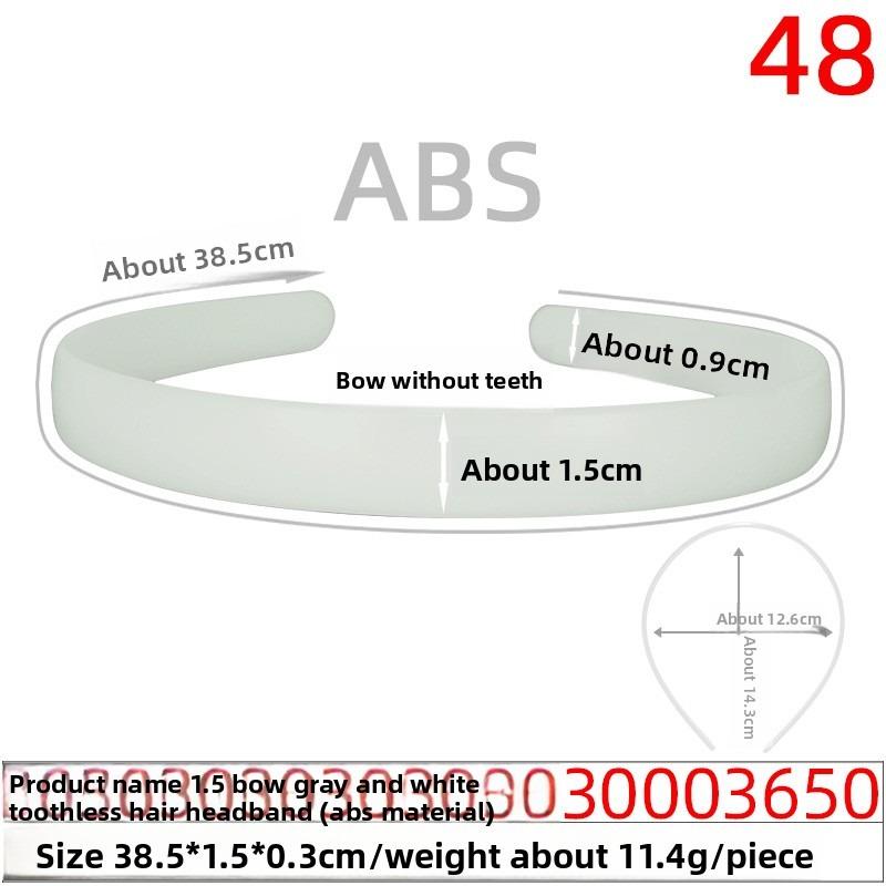 Smooth Rough Hair Band Base PlateToothless Gray-white Rough Hair Band Long Hair Accessory