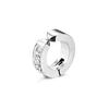 2 Pieces Mens/Women Titanium Steel Ear Clip Non Piercing Earrings Fake Earrings Six-Thorn Frosted Ear Circle Punk Jewelry Gift