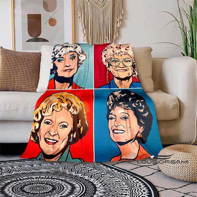Classic Tv Throw Blanket Golden Girls Friend Ship Flannel Lightweight Plush Fuzzy Cozy Soft Blankets and Throws Custom Blankets2
