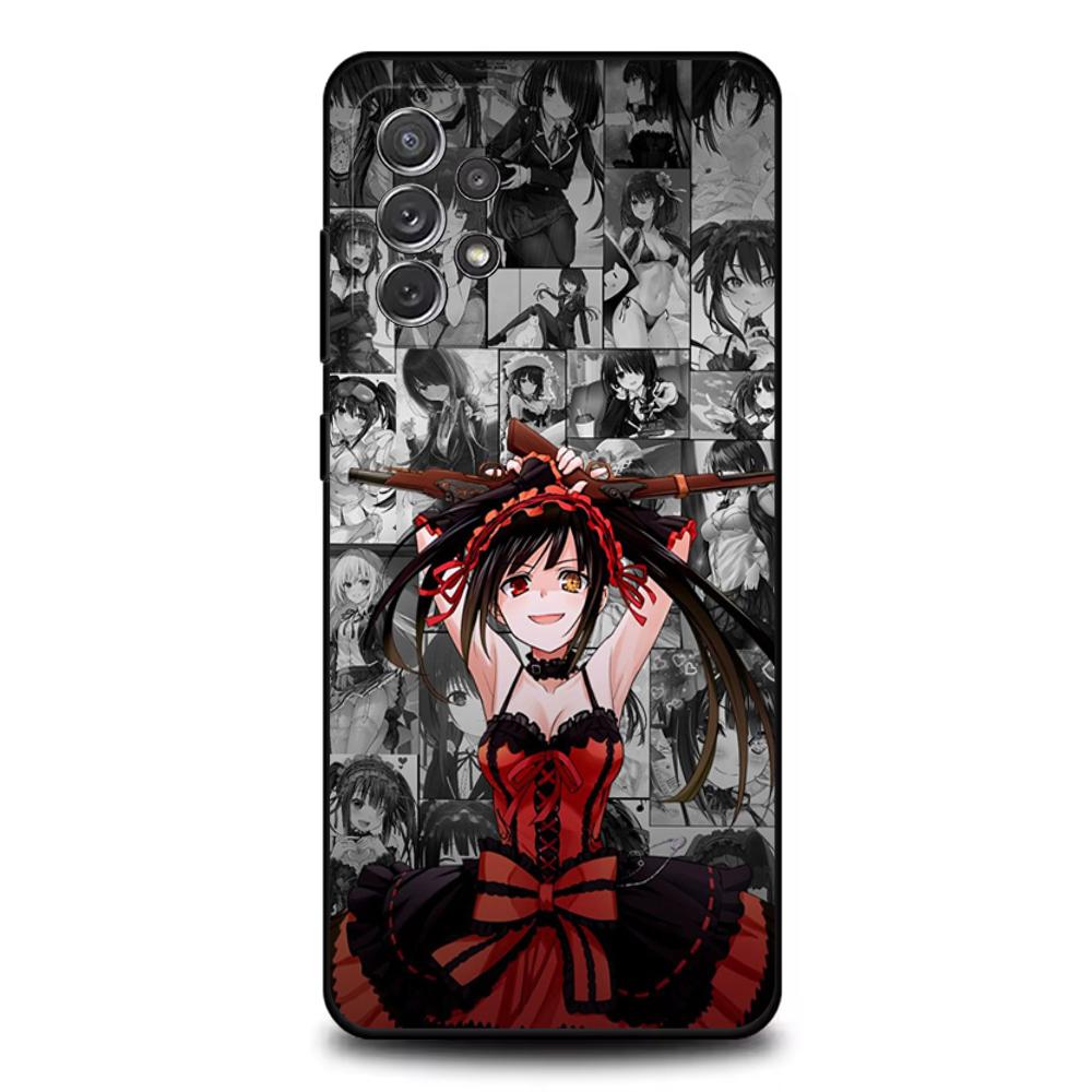 Tokisaki K-Kurumi Phone Case For Samsung S25,S24,S21,S22,S23,S30,Ultra,S20,Plus,Fe,Lite,Note,10,9,5G Black Cover