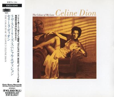 CD CELINE DION - The Colour Of My Love ESCA6340 SONY 1993 Japan Pop Begagnad