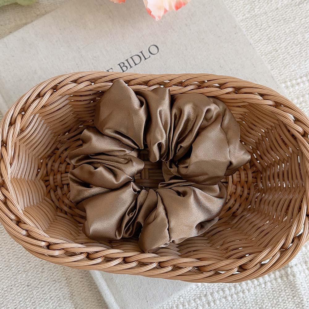 

2025 French Retro Silk Hair Scrunchie - High-End Women s Autumn Winter Hair Accessory