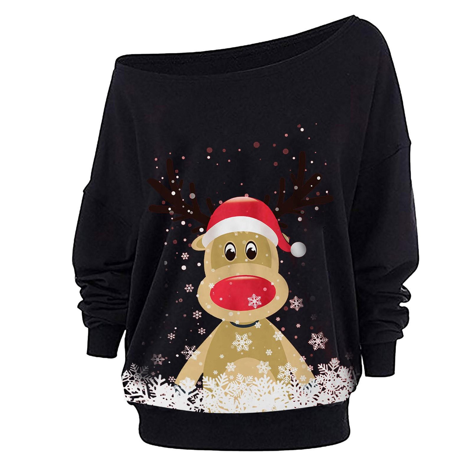 

Women s Casual Contrast Color Long Sleeve Top Pullover Sweatshir M чорний
