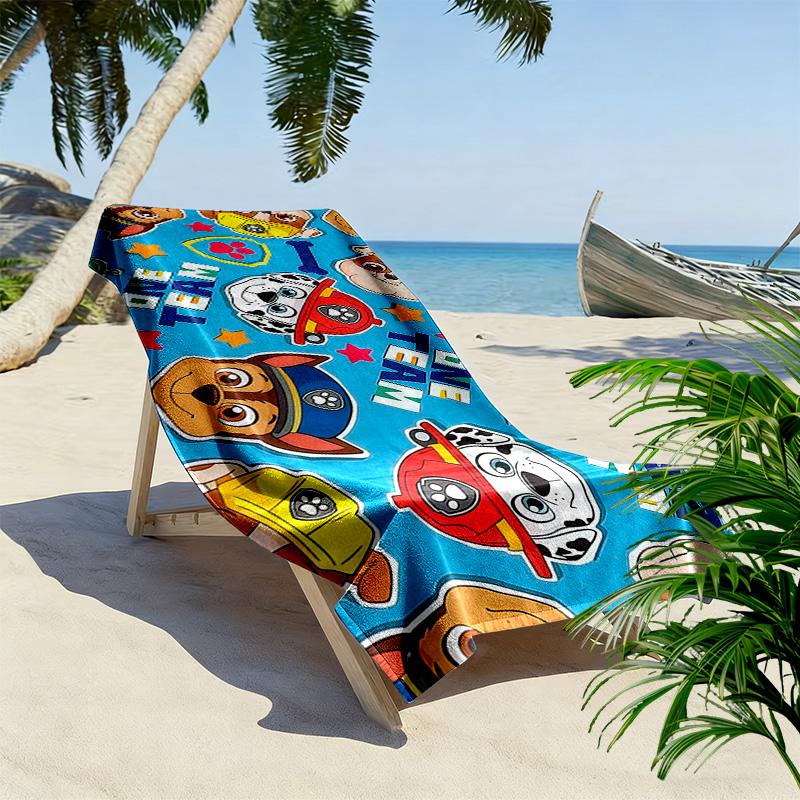 PAW Patrol2 Print Beach Towel, Large Soft Quick Dry Towel for Beach Camping Swimming