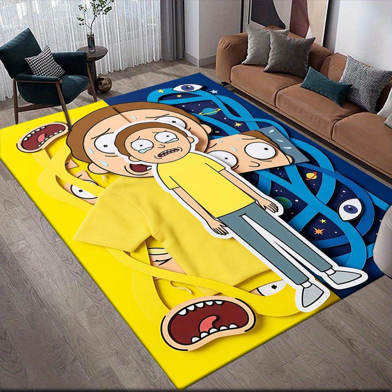 Morty Home Sofa Decoration for Living Room & Bedroom, Non‑Slip Play Flannel Floor Mat for Game Room
