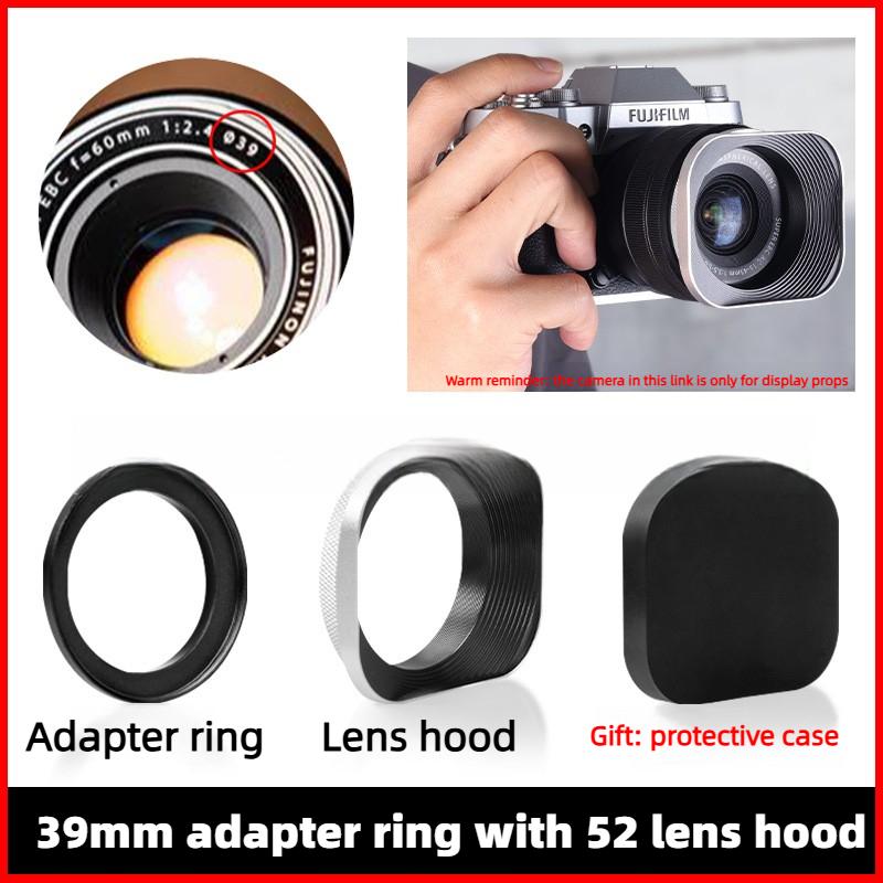 Metal Square Lens Hood for Fuji film XC 35mm F2&XF 23mm / 35mm F2 R WR Lens on XPro3 XT4 XT3 XT30 XT20