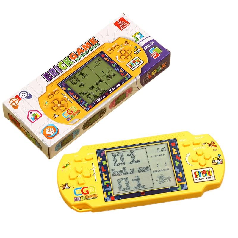 

5,5-дюймовая портативная игровая консоль Tetris с двойным режимом и большим экраном, игровая консоль-головоломка 22.3*3*9.8cm жёлтый