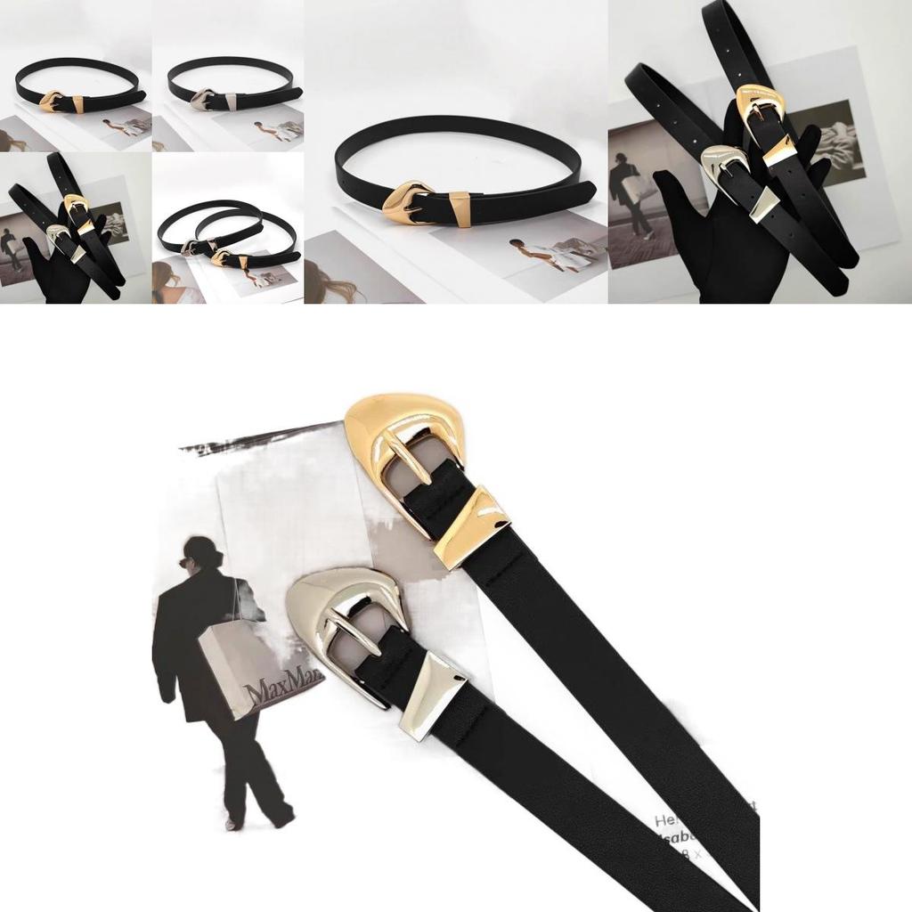 Stylish Women's Minimalist Metal Buckle Waist Belt For Fashion Dresses And Jeans